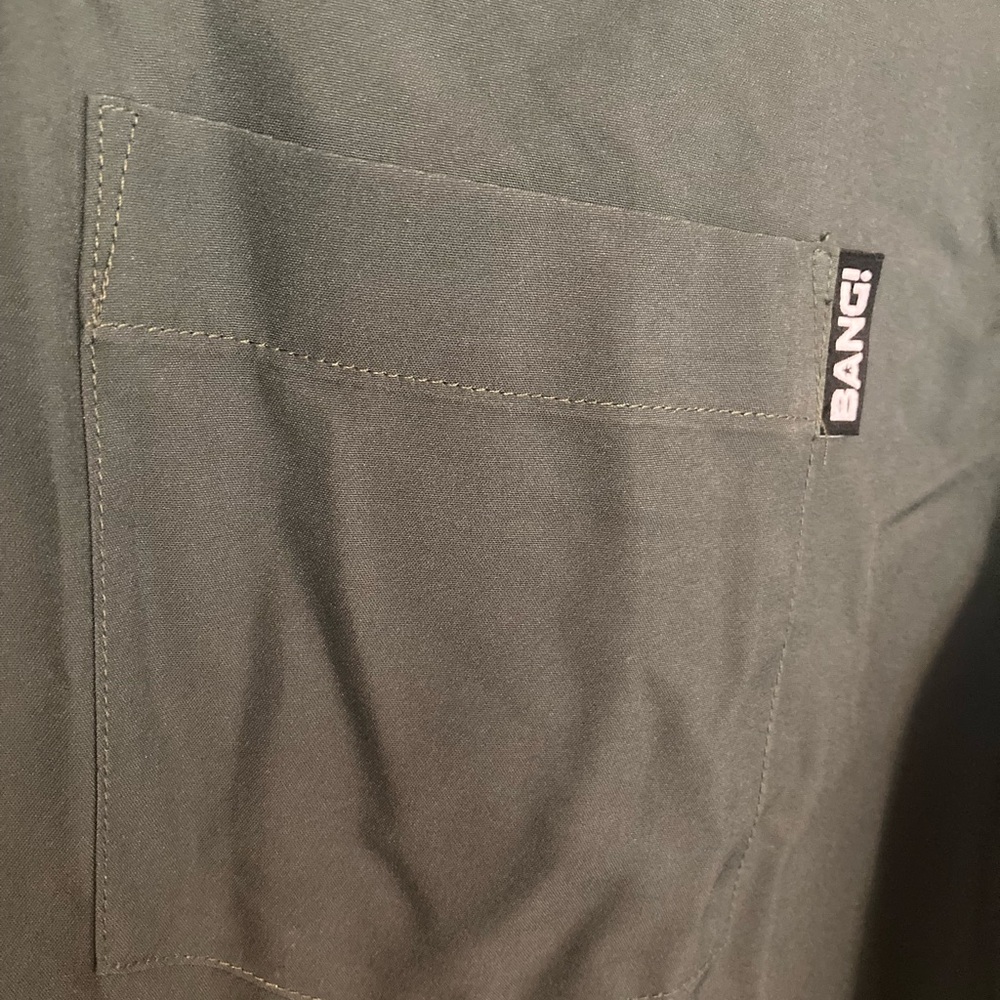 BANG Miami Army Green Casual Button Down Shirt - Picture 6 of 12
